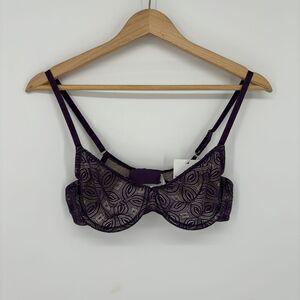 Hanro Geometric Lace Underwire Bra